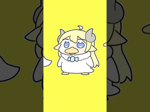 【手描きアニメ】わためとアニマル🐈🦢🐕🐟 #shorts