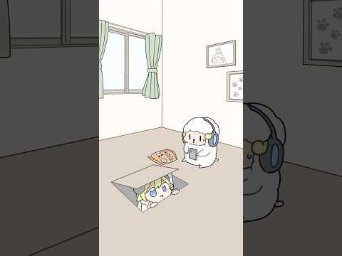 【手描きアニメ】全然ありえないようなことが突然起きるおしまい屋さん #shorts