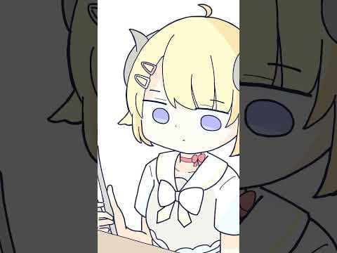 【手描きアニメ】わためと焼肉 #shorts