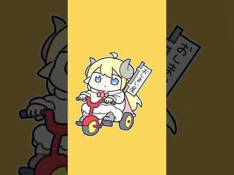 【手描きアニメ】三輪車とおしまい屋さん🚲 #shorts