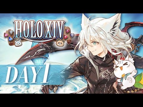 【FINAL FANTASY XIV】 ホロメンで挑む極タイタン討滅戦の道　DAY1 【#HOLOXIV 白上フブキ視点】